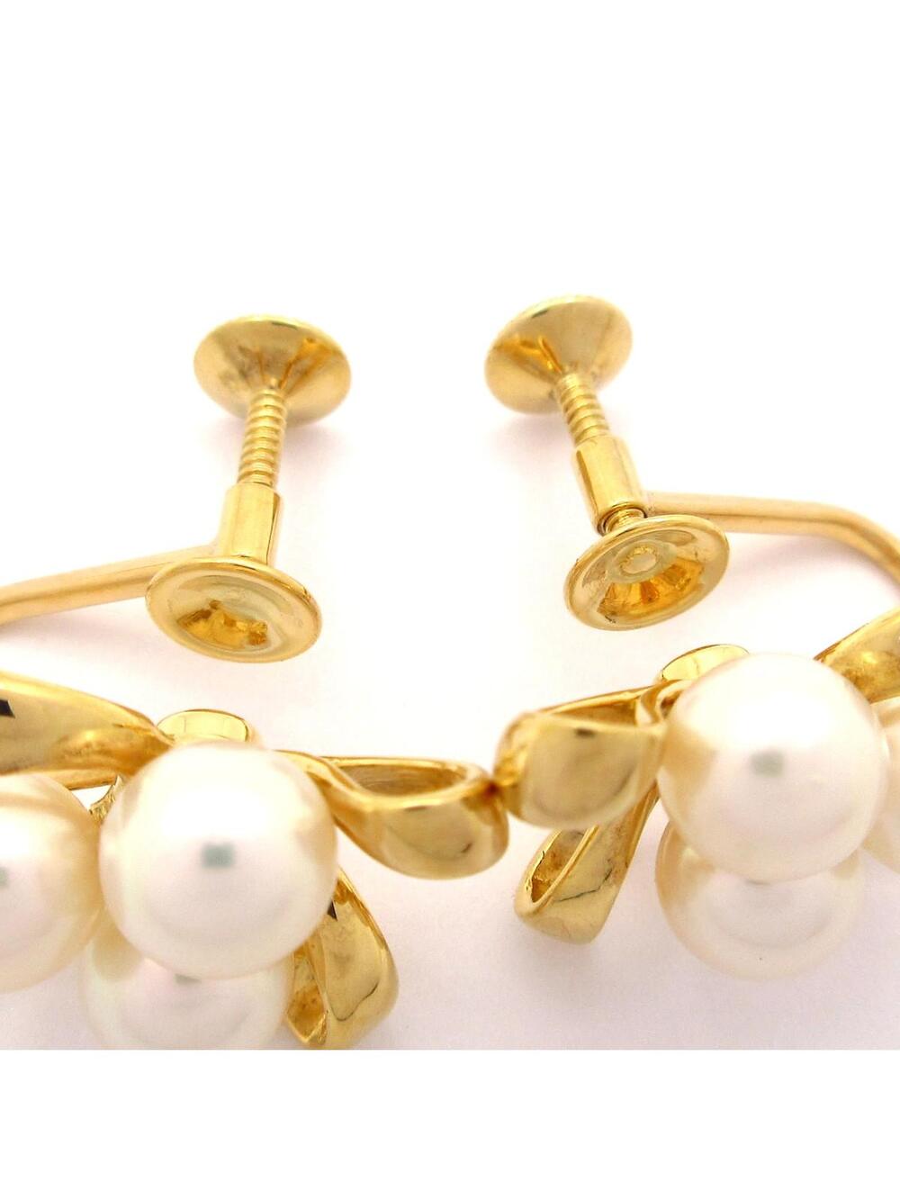 Mikimoto 18K Yellow Gold Cream Pearl #320204M15B - Picture 4 of 5